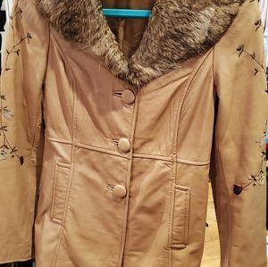 Arden B Leather fashion coat